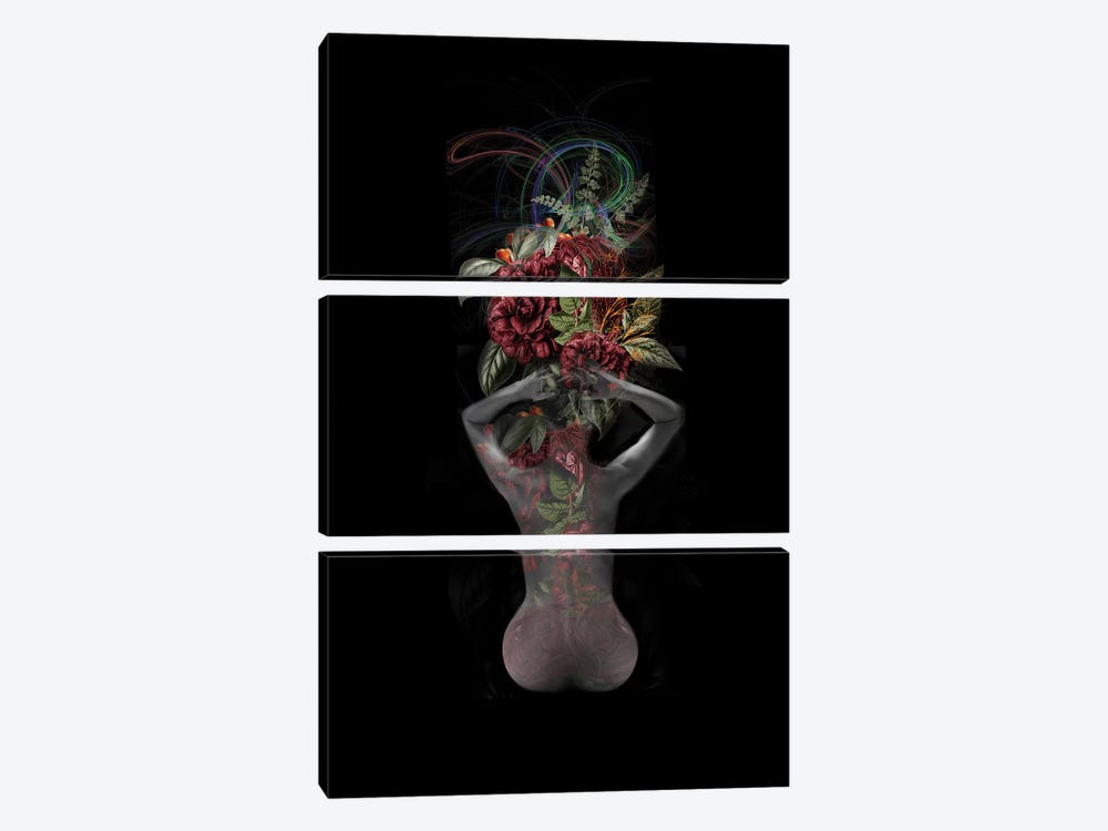 Embossed Vase by Tatiana Amrein 3-piece Canvas Artwork