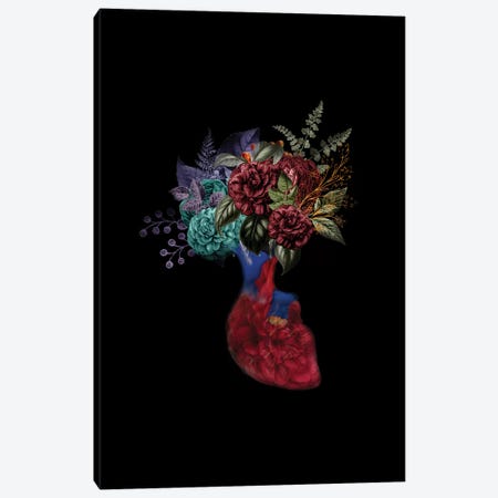 Heart Flower Canvas Print #AMR67} by Tatiana Amrein Canvas Print