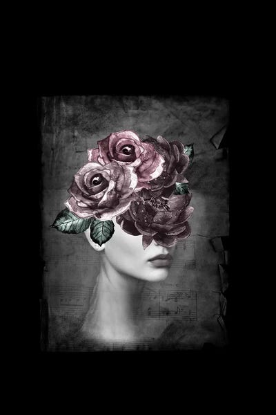 Flower Woman by Tatiana Amrein framed canvas print