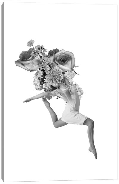 Flying With Flowers Canvas Art Print - Tatiana Amrein