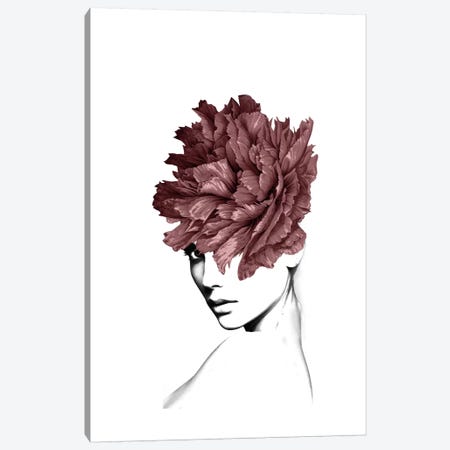 Lady Flower I Canvas Print #AMR97} by Tatiana Amrein Canvas Art