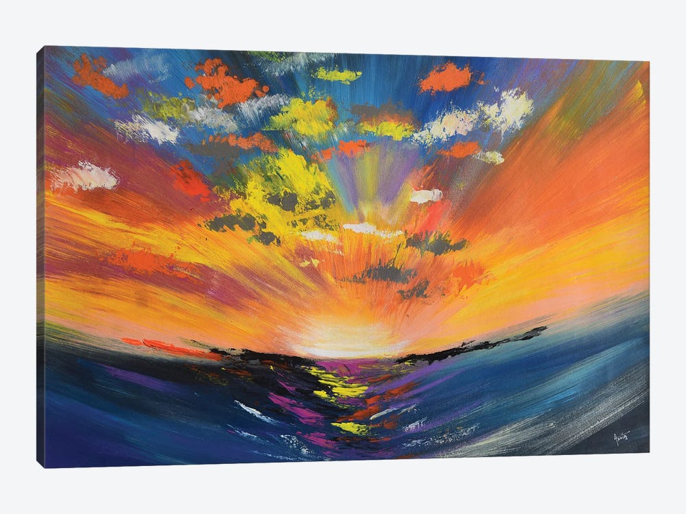 Sky Reflections by Amita Dand 1-piece Canvas Art Print