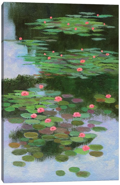 Monet's Water Lilies Canvas Art Print - Water Lilies Collection
