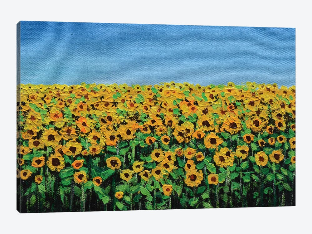 Sunflowers On A Sunny Day by Amita Dand 1-piece Art Print