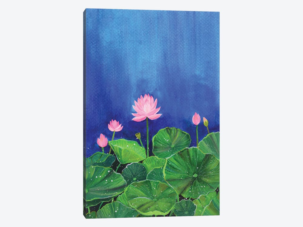 Lotus Bloom by Amita Dand 1-piece Canvas Print