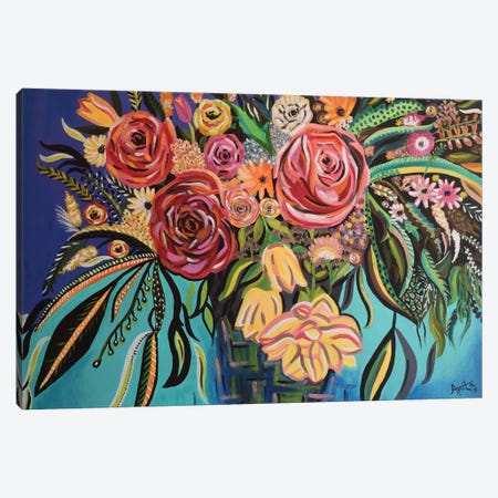 Flower Burst Canvas Print #AMT5} by Amita Dand Canvas Art Print