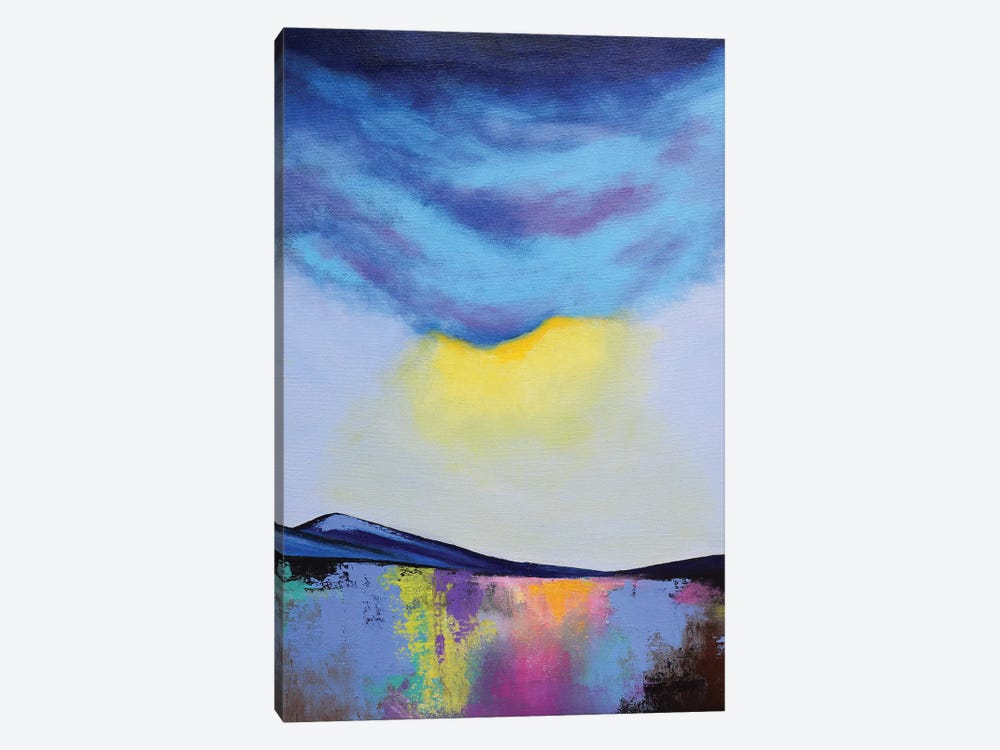 There's Life! Abstract Landscape by Amita Dand 1-piece Canvas Wall Art