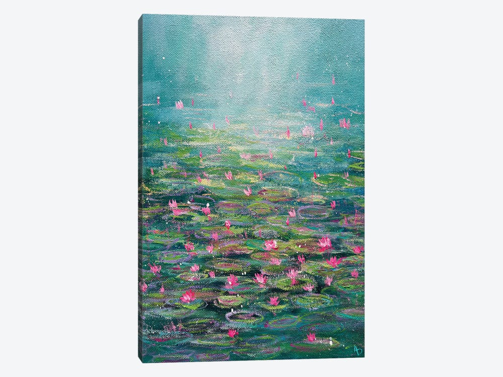 Abstract Water Lilies by Amita Dand 1-piece Canvas Wall Art
