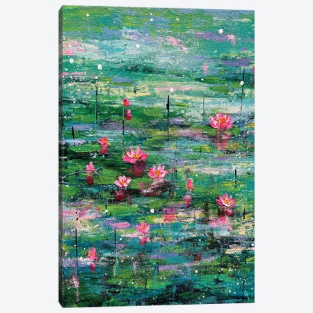 Abstract Water Lilies II Canvas Print #AMT71} by Amita Dand Canvas Print