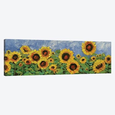 Sunshine Sunflowers Canvas Print #AMT77} by Amita Dand Canvas Art