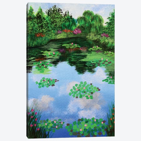 Monets Garden Canvas Print #AMT7} by Amita Dand Canvas Print