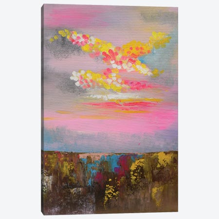 Pink Dreamland Canvas Print #AMT9} by Amita Dand Canvas Wall Art