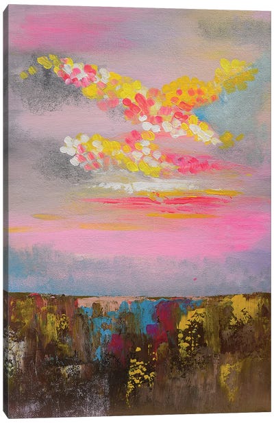 Pink Dreamland Canvas Art Print - Amita Dand
