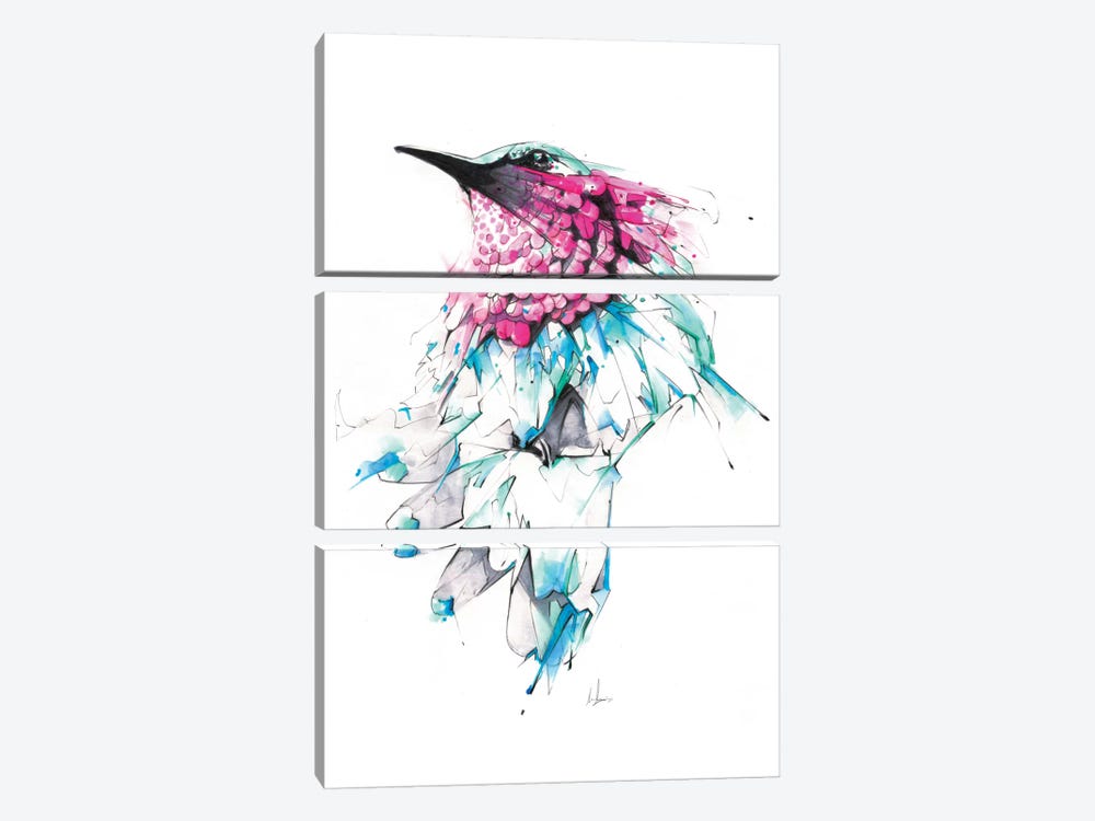 Hummingbird by Alexis Marcou 3-piece Canvas Print