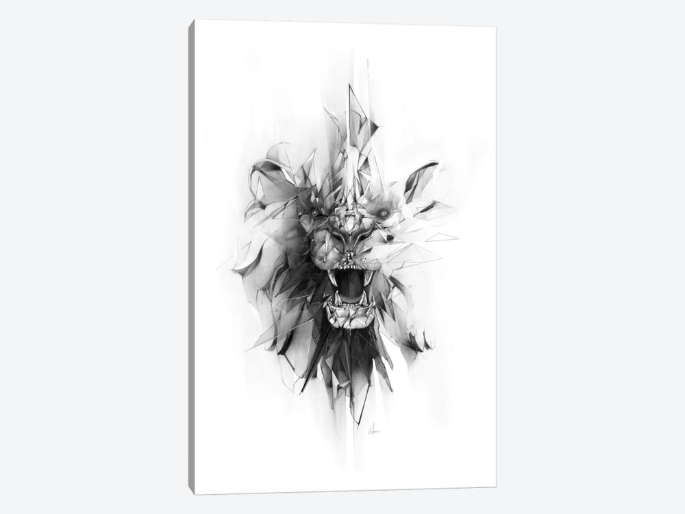 Stone Lion by Alexis Marcou 1-piece Canvas Wall Art