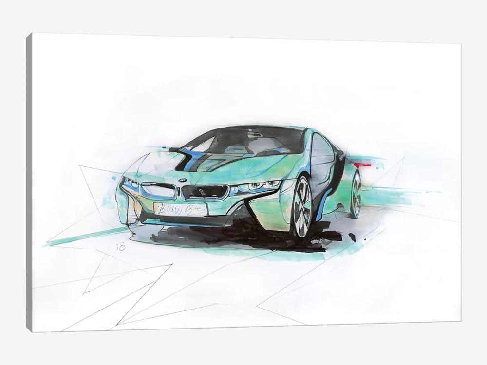 i8 Green by Alexis Marcou 1-piece Canvas Print