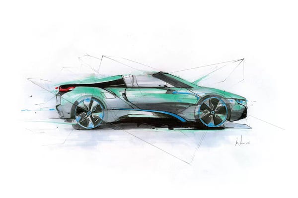 BMW: i8 Green Profile by Alexis Marcou