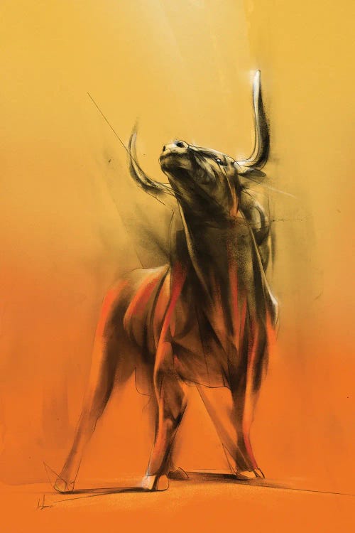 Wild Bull by Alexis Marcou wall art