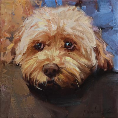 Maltype Portrait, by Alex Movchun framed wall art