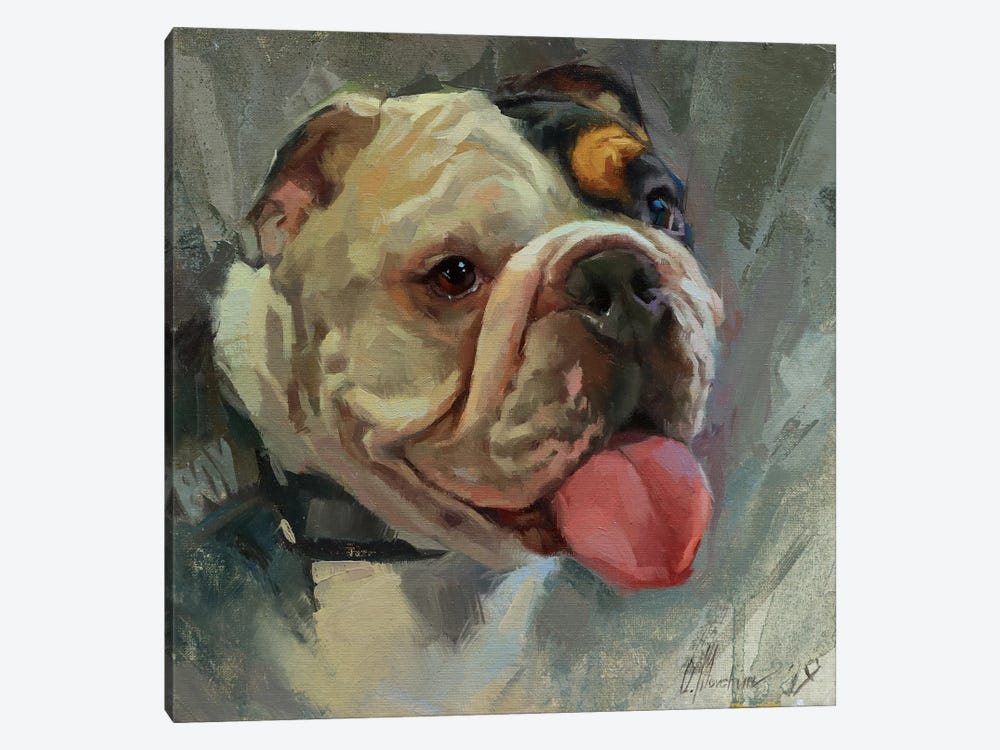 British Bulldog by Alex Movchun 1-piece Canvas Art
