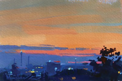 Evening In The City by Alex Movchun canvas print