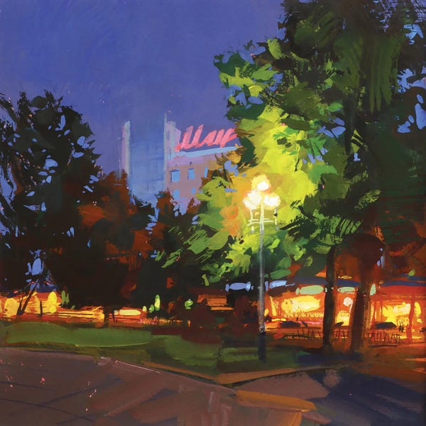 Alex Movchun: The Lights Of The Café by Alex Movchun