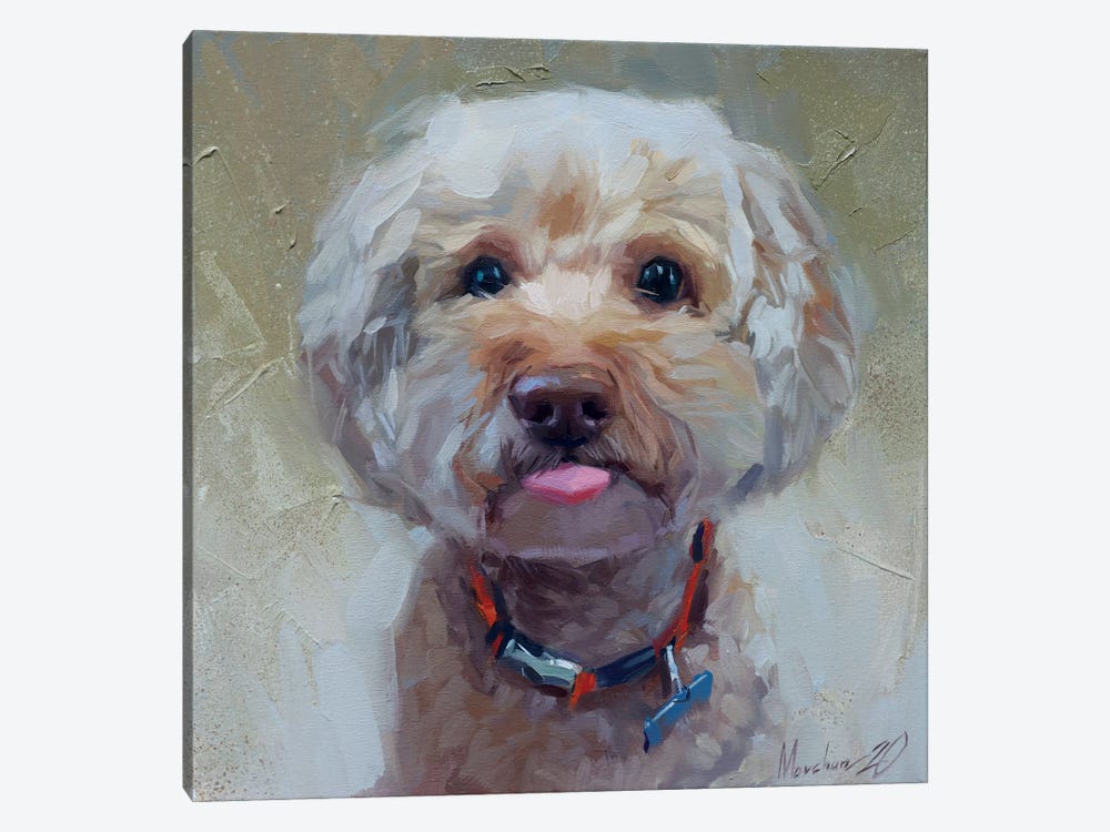 Little Cute Dog by Alex Movchun 1-piece Canvas Art