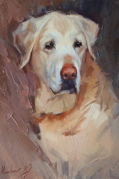 Yellow Labrador by Alex Movchun canvas print