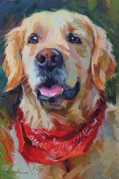 A Golden Lab by Alex Movchun wall art