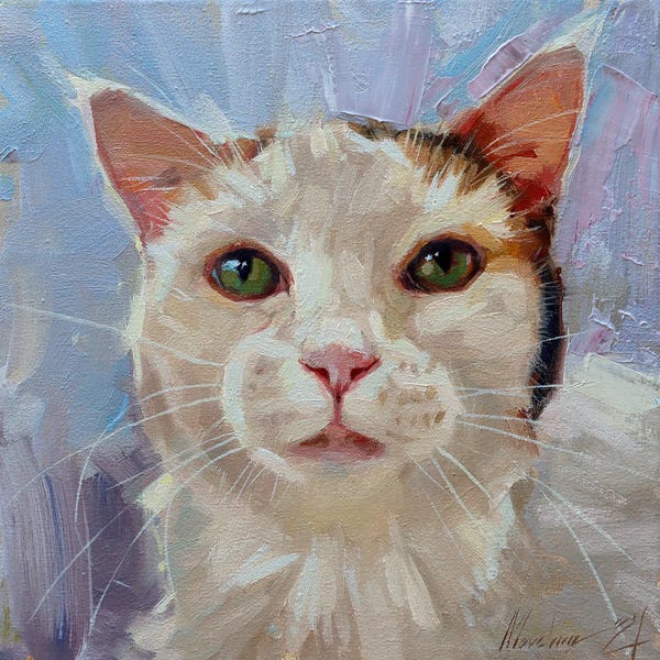 Alex Movchun: White Cat by Alex Movchun