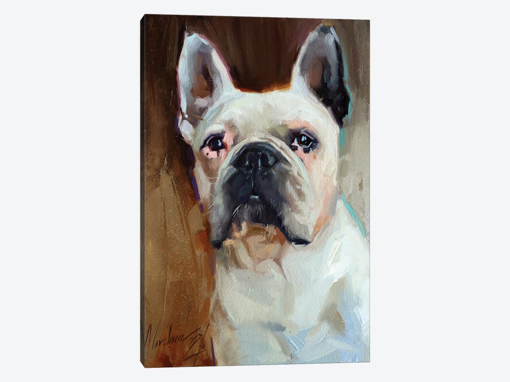 Bulldog by Alex Movchun 1-piece Canvas Art
