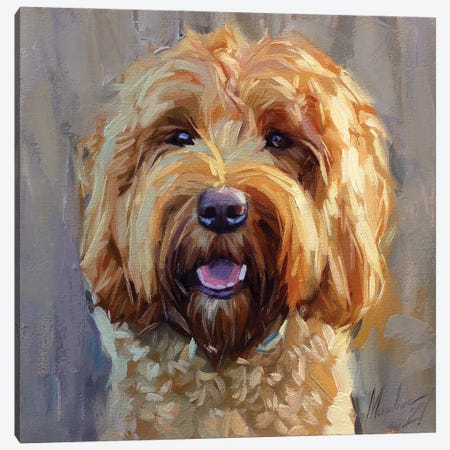 Dog Canvas Print #AMV62} by Alex Movchun Canvas Art