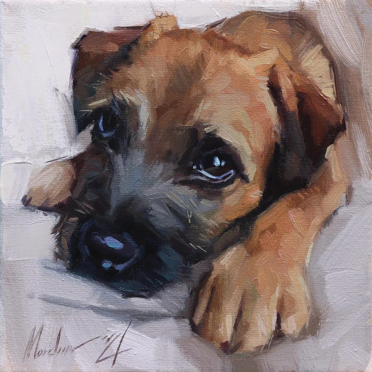 Brown Puppy by Alex Movchun wall art
