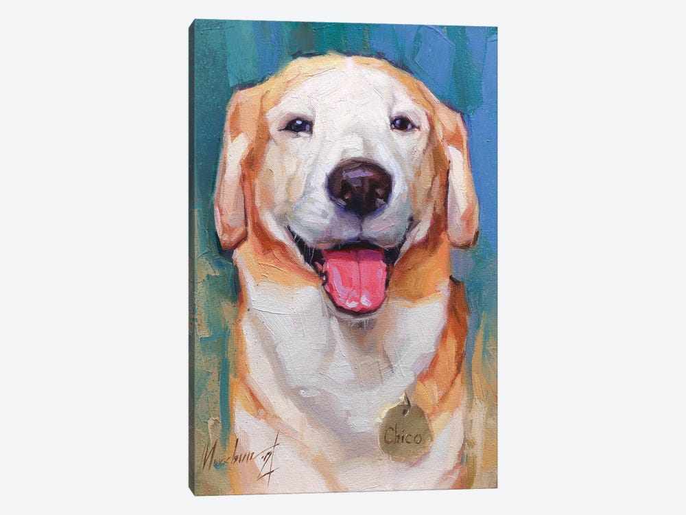 Happy Labrador by Alex Movchun 1-piece Canvas Art
