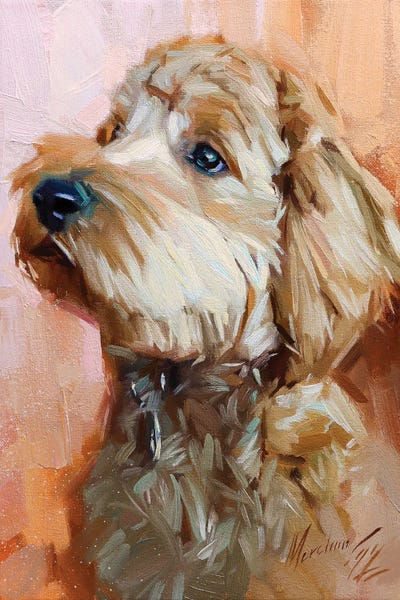 Alex Movchun: Grey Poodle by Alex Movchun
