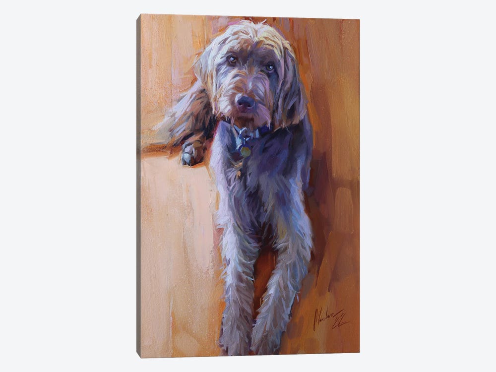 Dog Painting by Alex Movchun 1-piece Canvas Artwork