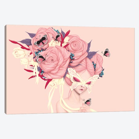 Fairy Rose Canvas Print #AMW11} by Anne Martwijit Canvas Art