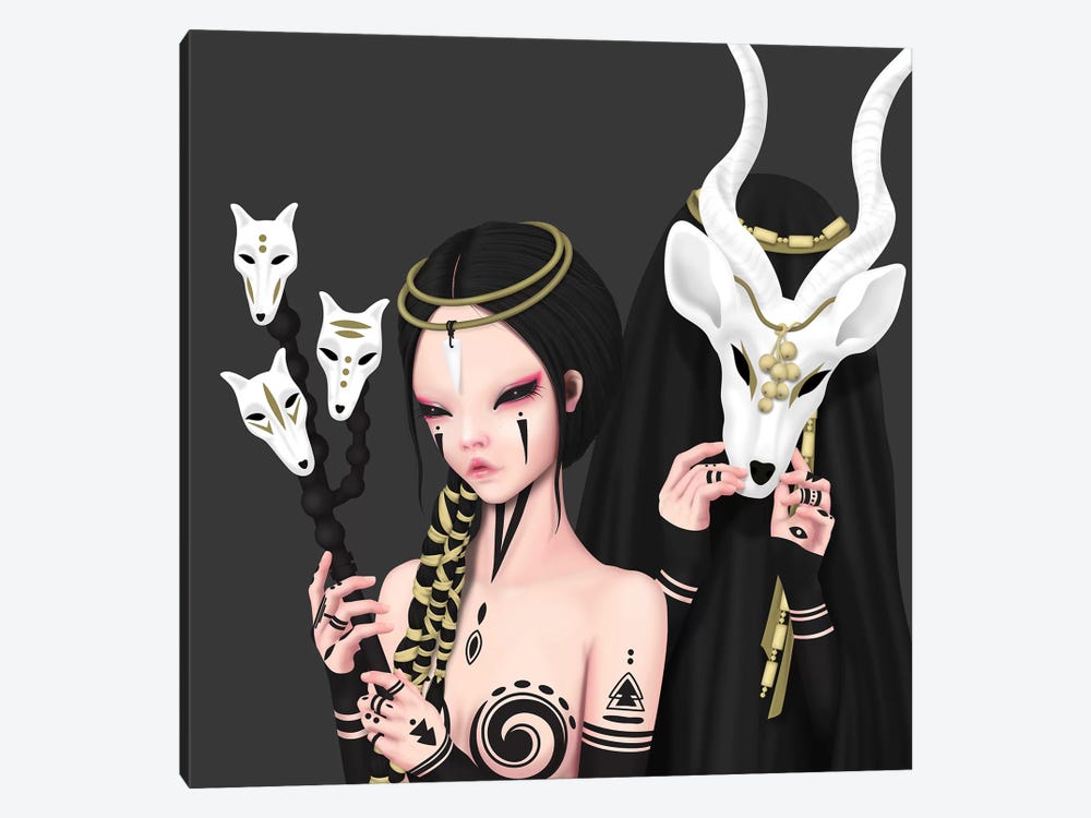 Amita And The Oracle 1-piece Canvas Art