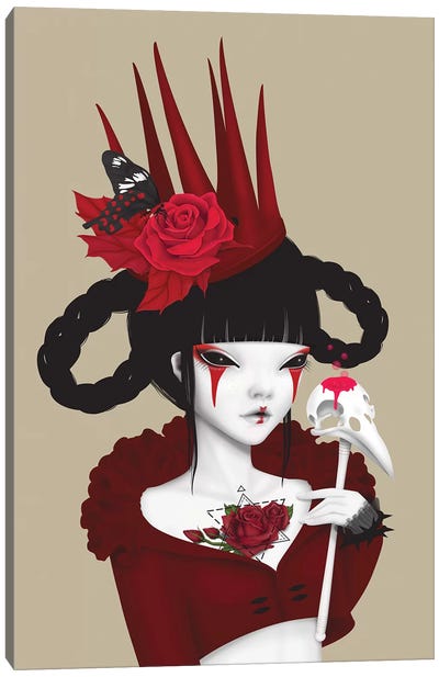Red Queen Canvas Art Print - Anne Martwijit