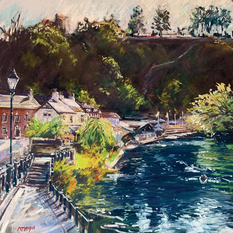 Waterside Knaresborough by Andrew Moodie wall art