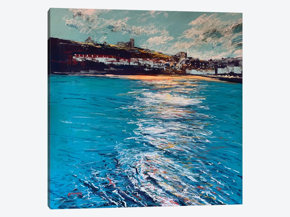 Whitby In Blue by Andrew Moodie 1-piece Art Print