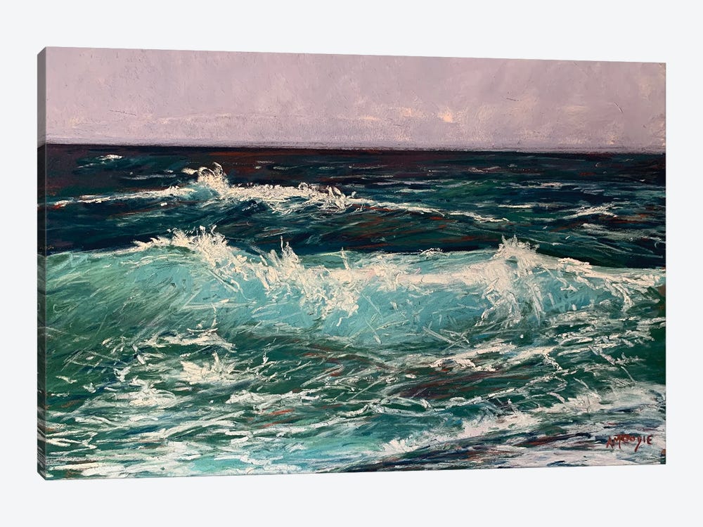 Crashing Wave by Andrew Moodie 1-piece Canvas Artwork