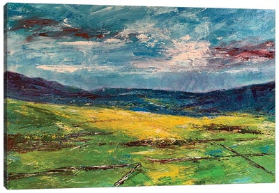 Daleside Valley Canvas Art Print - Valley Art