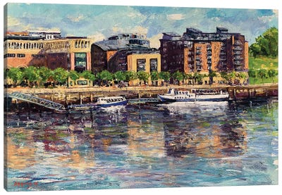 Gateshead Quayside Canvas Art Print - Andrew Moodie