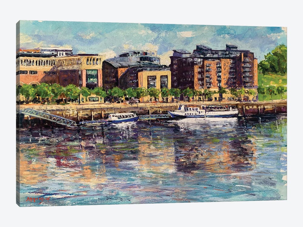 Gateshead Quayside by Andrew Moodie 1-piece Canvas Print