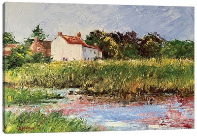Island Cottage Canvas Art Print - Andrew Moodie