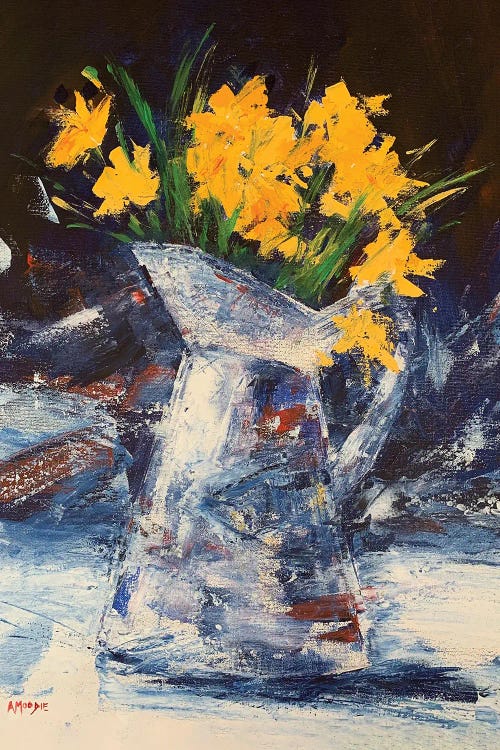 Jug Of Yellow Daffodils