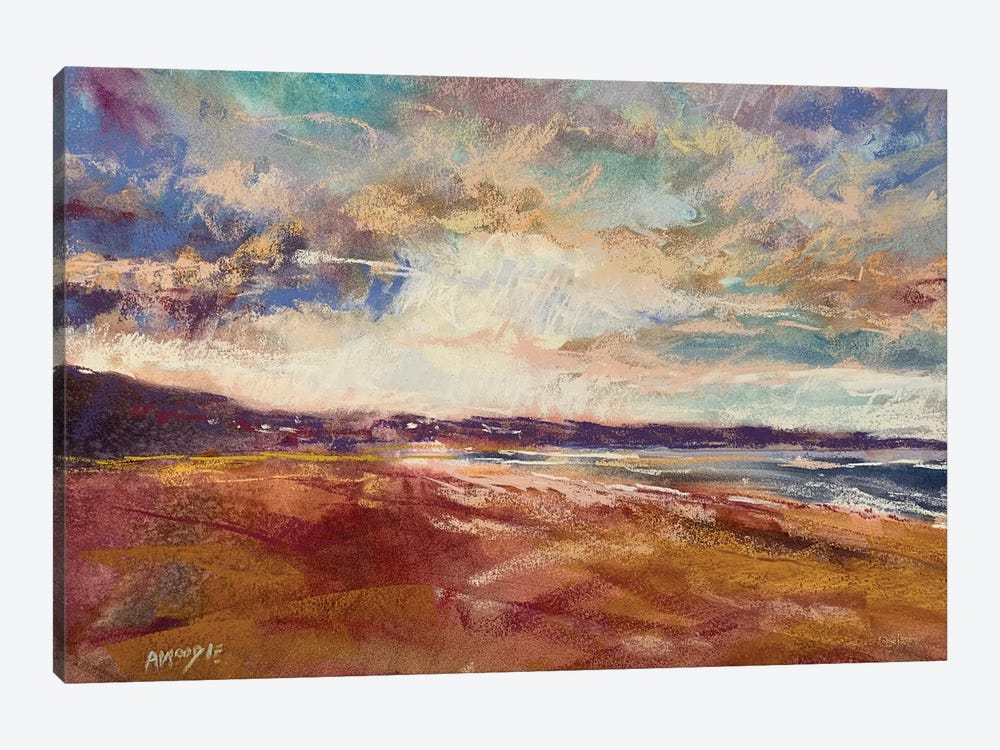 Red Beach by Andrew Moodie 1-piece Canvas Print