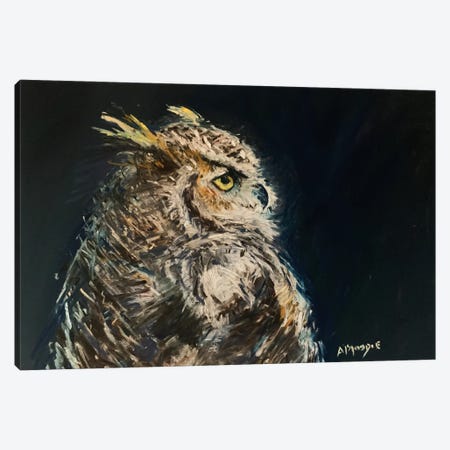 Owl Canvas Print #AMX73} by Andrew Moodie Canvas Art Print