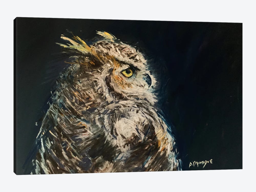 Owl by Andrew Moodie 1-piece Canvas Print